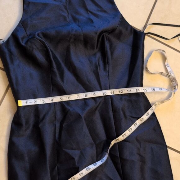 NWT Alfred Sung Maxi Gown Dress Jewel Neck Open Back Bow Size 12 - Picture 9 of 16